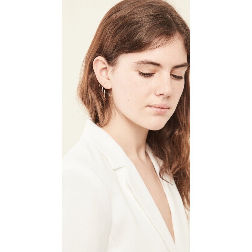 Loren Stewart Infinity Hoop Set of 3 Silver
